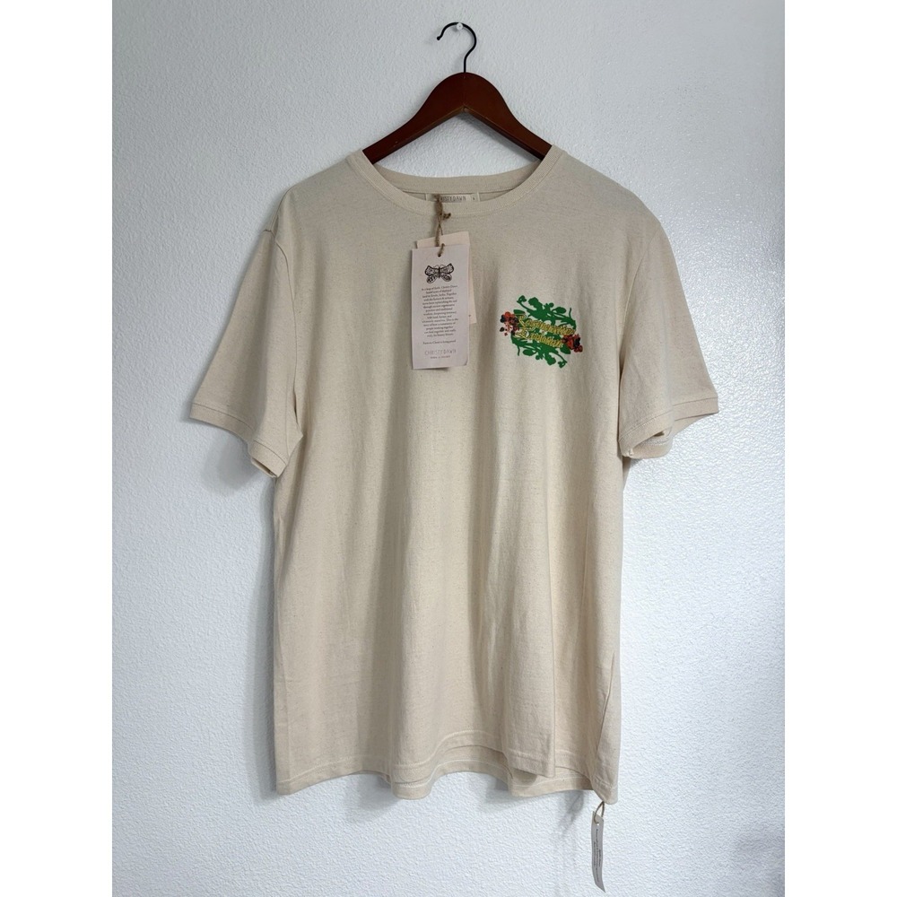 Christy Dawn The Seed Short Sleeve Graphic Tee Shirt Large 100% Cotton New